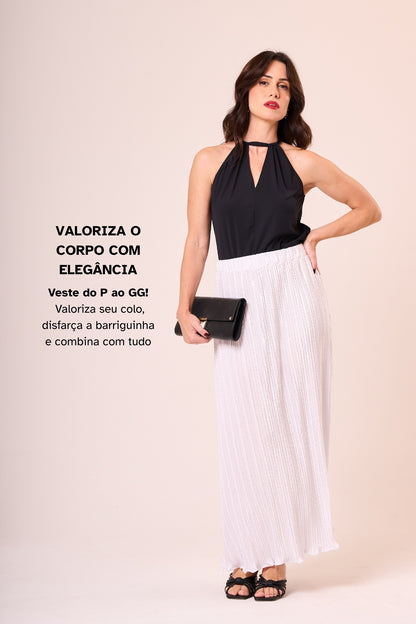 Blusa Feminina Decote 2 em 1 Elegante Diva
