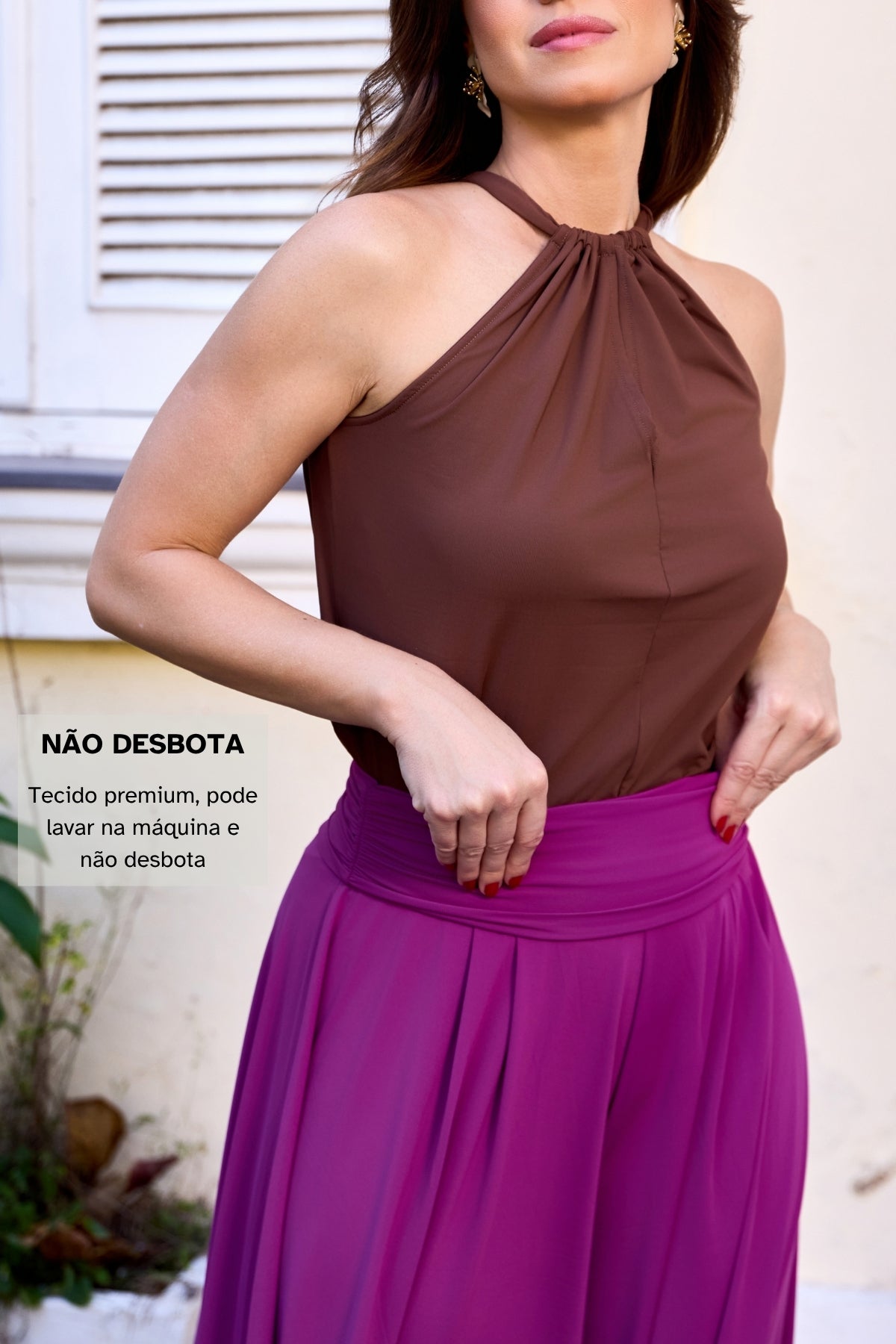 Blusa Feminina Decote 2 em 1 Elegante Diva