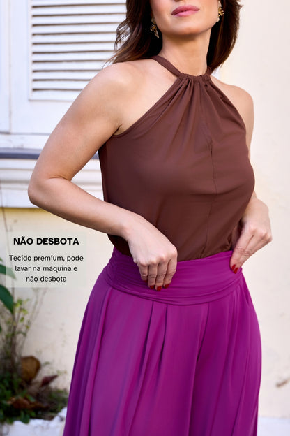 Blusa Feminina Decote 2 em 1 Elegante Diva