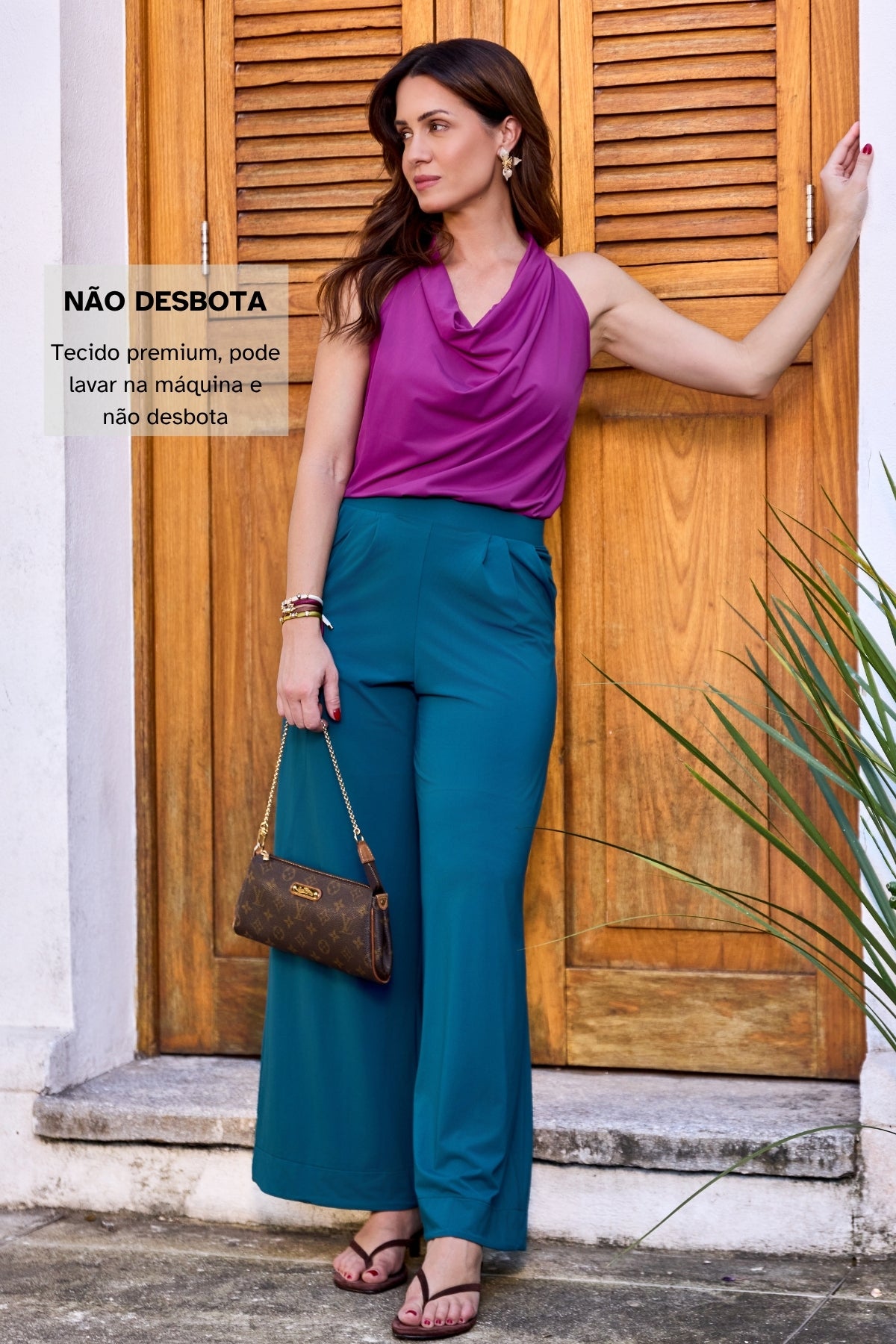 Blusa Feminina Elegante Decote em V Eva