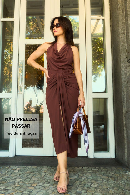 Saia com Nó e Fenda Fluity • Naomi