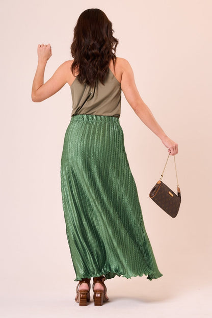 Saia Plissada Midi Elegance