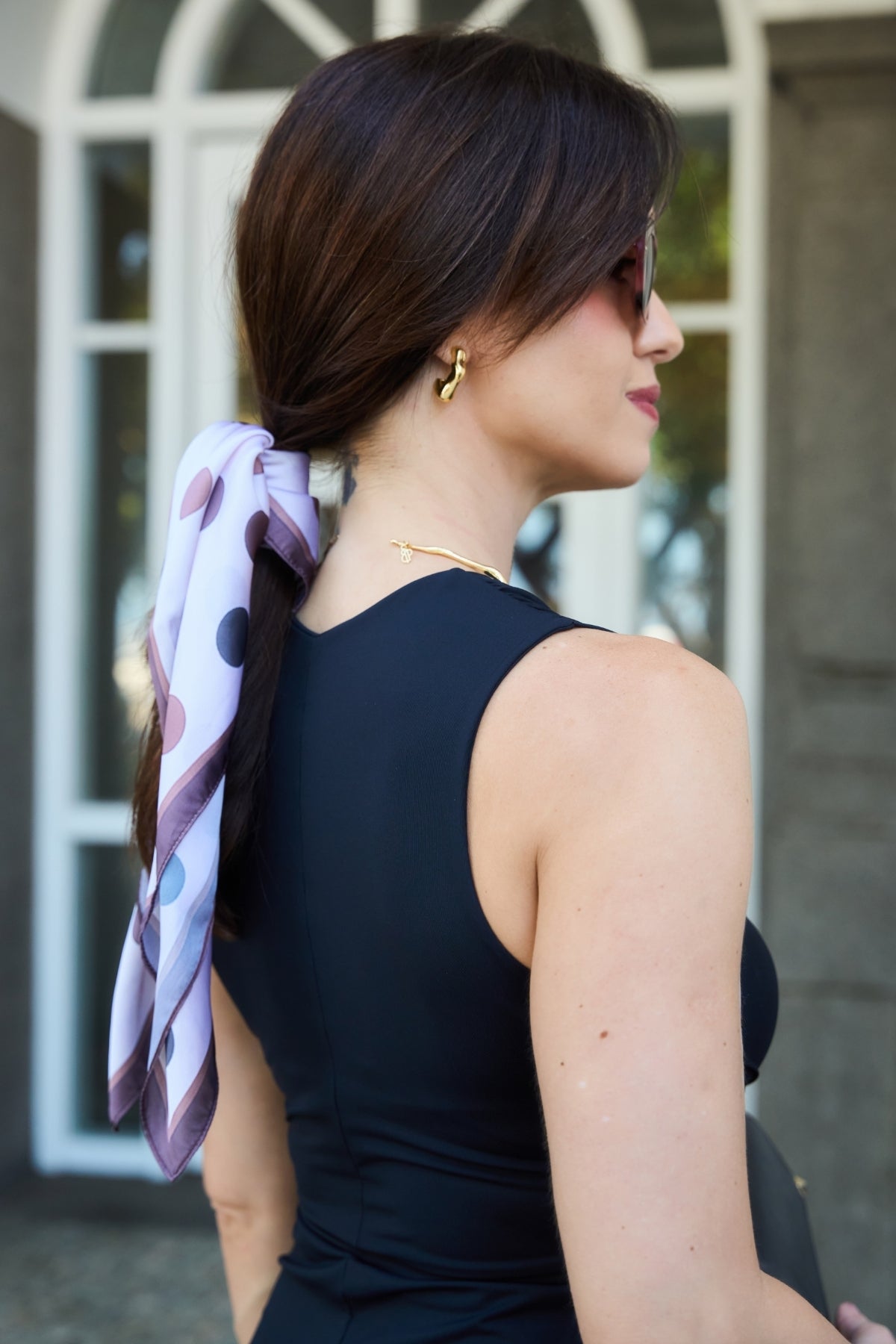 Vestido Afrodite Longo Fluity Com Nó Preto