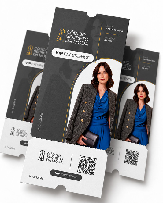 1 Ingresso Desafio Código Secreto da Moda - LOTE 2